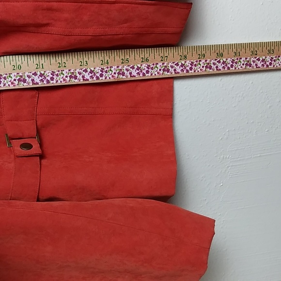 Dressbarn Season Jacket Women's Size 20W Faux Suede Rust Orange - Picture 12 of 16